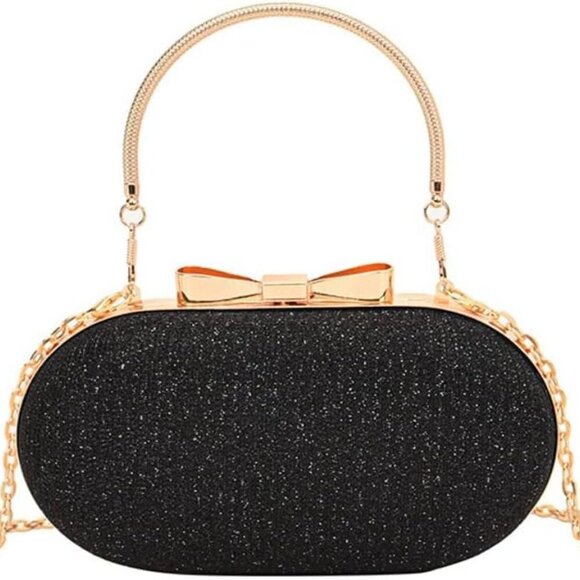 Sparkling Clutch Purses for Women Formal Rhinestone Lady Evening Bag Chain Shoul - Picture 1 of 7